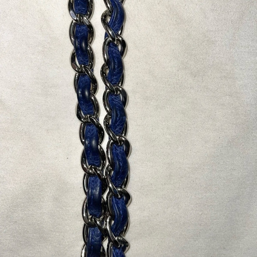 Chanel Blue Leather Women's Bag - Picture 11 of 13